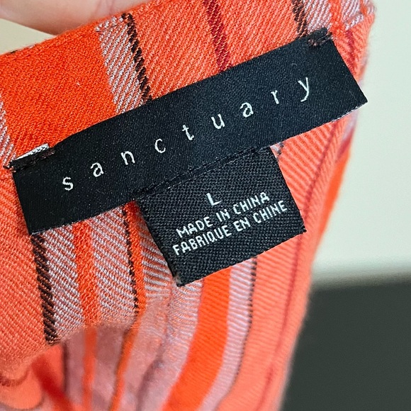 Sanctuary Striped Front Tie Sleeveless Top - Picture 10 of 14